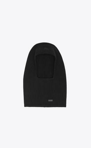 ysl balaclava|Balaclava in cashmere .